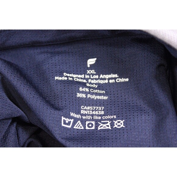 FABLETICS Men's Shirt The Dash Long Sleeve Button Up Gray Textured XXL MSRP $89 - Picture 9 of 11